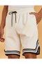 Men Ivory Ottoman Sports Shorts - 4