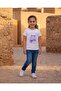 Girls White Butterfly Sequin T Shirt - 5