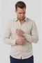 Krem Slim Fit Striped %100 Cotton Men's Shirt – Breathable Stylish Casual Shirt 2602626 - 2