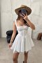White Laced Mini Dress