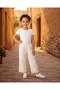 Girls White Casual Trousers - 5