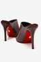 Burgundy Skin Women's Open Toe Red Sole Stiletto Heel U t Slipper Melody - 4