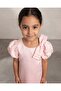 Girls Pale Pink 3D Bow Dress - 4