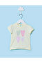 Infant Girls Yellow Heart Placement Print T-Shirt