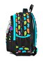 Kids Black Colored Bicycle Patterned Three Compartment School Backpack 33243 - 5