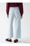 Blue Wideleg Women's Jean Trousers - 3