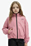 F8972A8Br82 Claret Red Hooded Raincoat for Girls - 3
