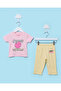 Infant Girls Pink and Yellow 2 Piece Set