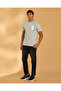 Men Green Basic Graphic T Shirt - 5