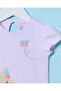 Infant Girls Lilac Placement Print T-Shirt - 2