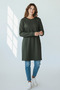 Women's C Pocketed Cycling Collar Tunic with Cuffs on the Sleeves - 3