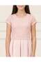 Senior Girls Pink Mesh Upper Scuba Dress - 4