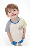 Boy's Summer Set Cotton Pieces Printed Top and Bottom Shorts 2-Piece Set 2-5 Years Old - 3