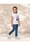 Girls White Butterfly Sequin T Shirt - 2