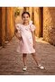 Girls Pale Pink 3D Bow Dress - 5