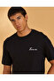 Men Black Jacquard T-Shirt - 4