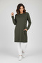 Women's C Pocketed Cycling Collar Tunic with Cuffs on the Sleeves - 2