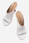 White Skin Women's Open Toe Red Sole Stiletto Heel U t Slipper Melody - 5