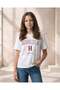 Senior Girls Pink Placement Print Oversize T Shirt
