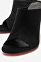 Black Suede Women's Open Toe Red Sole Stiletto Heel U t Slipper Melody - 3
