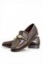 Women's Loafers Orthopedic Sole Gold Buckle Detail - 7
