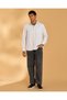 Men White Formal Long Sleeve Shirt - 2
