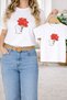 Mother Daughter Combination Oversized T-Shirt - Mother Child Twin T-Shirt Heart Bear B Printed (Single Price)