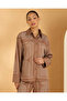 Women's Brown Printed Shirt