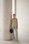 My Fashion Pocketed Buttoned V-Neck Vest & Straight-Leg Pants Two-Piece Set - 5