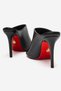 Black Skin Women's Open Toe Red Sole Stiletto Heel U t Slipper Melody - 4