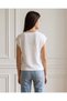 Senior Girls White Jacquard Top With Crochet - 3