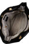 Women's Faux Leather Black Shoulder Bag - 3