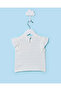 Infant Girls White Jacquard Blouse With 3D Flower - 3