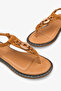 Karen Women's Genuine Leather Accessories Sandals - Tan Suede - 4