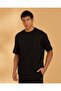 Men Black Hooded Lounge T-Shirt