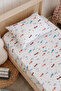 Mother's Side Crib Fitted Sheet Set (55X95 cm) - Airplanes
