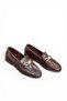 Women's Loafers Orthopedic Sole Gold Buckle Detail - 6