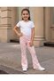 Senior Girls Pink Floral Rib Leggings - 5