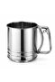 Stainless Steel Flour Sieve Spring Loaded Flour Sifter Kitchen Dough Sieve Powdered Sugar Sieve - 3