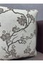 Woven Linen Sakura Series 04 43X43 (the Flower Details Are Dark Brown and Gray Tones) - 4