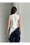Women's Lace Pack Asymmetrical Cut Stylish Vest Blouse - White - 5