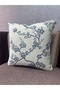 Woven Linen Sakura Series 05 43X43 (Flower Details Are Blue Tones) - 3