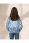 Senior Girls Light Blue Floral Embroidered Shirt - 3