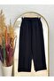 Elnur Flat Leg Gabardine Trousers-Ma3654 Black - 2