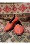 Matte Red Children's Yemeni Sandal Genuine Leather Local Style Shoes Flat Toe 22-29 - 2