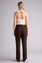 F7380Axbn340 Brown Straight Fit Regular Waist Straight Leg Trousers - 5
