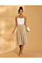 Women Cream Plain Strappy Vest - 5