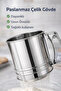 Stainless Steel Flour Sieve Spring Loaded Flour Sifter Kitchen Dough Sieve Powdered Sugar Sieve - 4