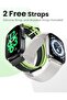 RS5 Smartwatch, 2.01" AMOLED Display with Silicone & Braided Straps, Over 150 Watch Faces, Bl - 4