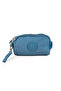 Krinkıl / Klinkır Waterproof 3 Zippered Ankle Strap Mini Wallet Makeup Clutch Bag Blue 1115Kb